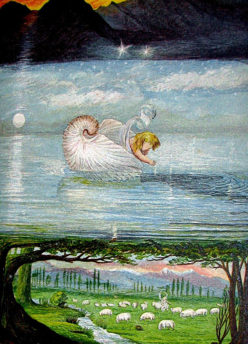 1874 Rare Victorian Book - The Story Without An End by Sarah Austin Illustrated by Eleanor Vere Boyle.