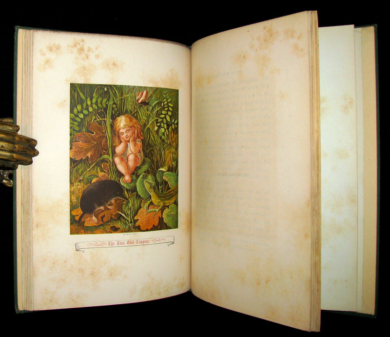 1874 Rare Victorian Book - The Story Without An End by Sarah Austin Illustrated by Eleanor Vere Boyle.