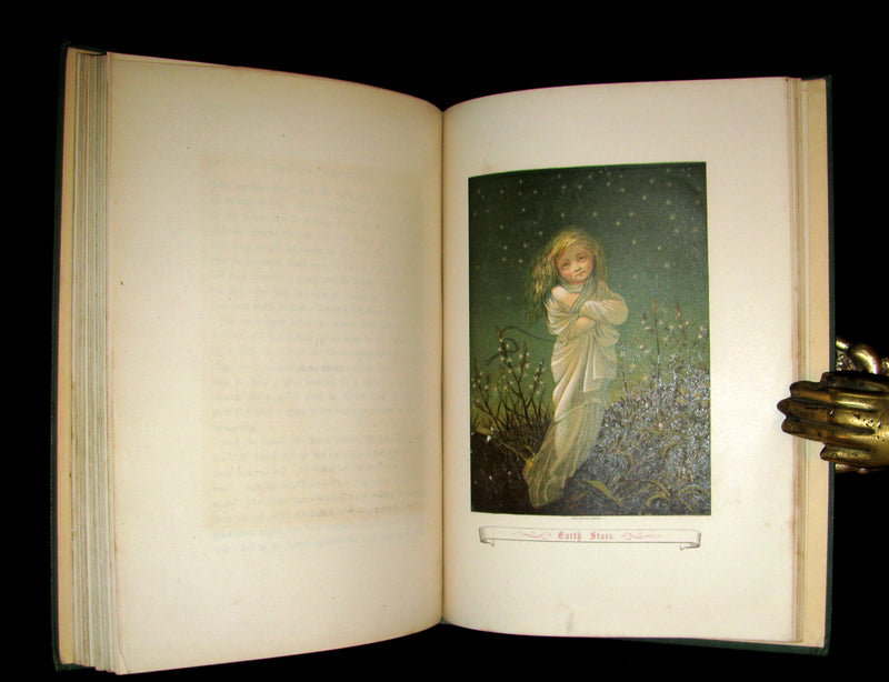 1874 Rare Victorian Book - The Story Without An End by Sarah Austin Illustrated by Eleanor Vere Boyle.