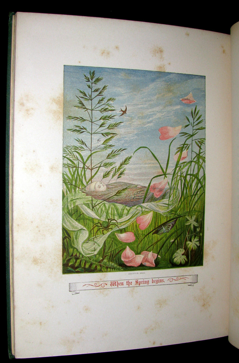 1874 Rare Victorian Book - The Story Without An End by Sarah Austin Illustrated by Eleanor Vere Boyle.