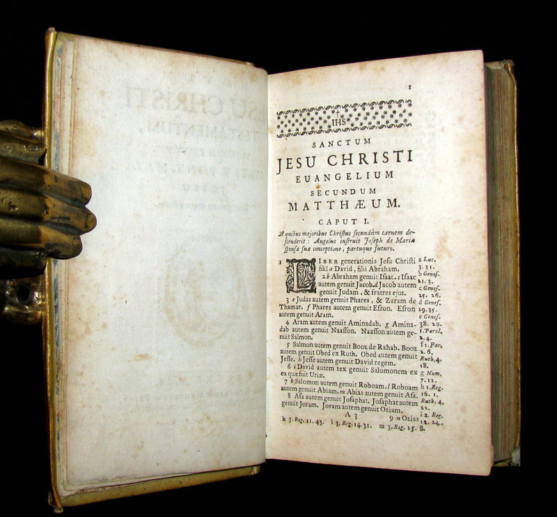 1696 Scarce Latin Vellum Book - Novum Jesu Christi Testamentum - New Testament.