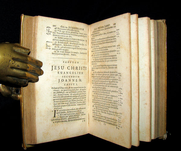 1696 Scarce Latin Vellum Book - Novum Jesu Christi Testamentum - New Testament.