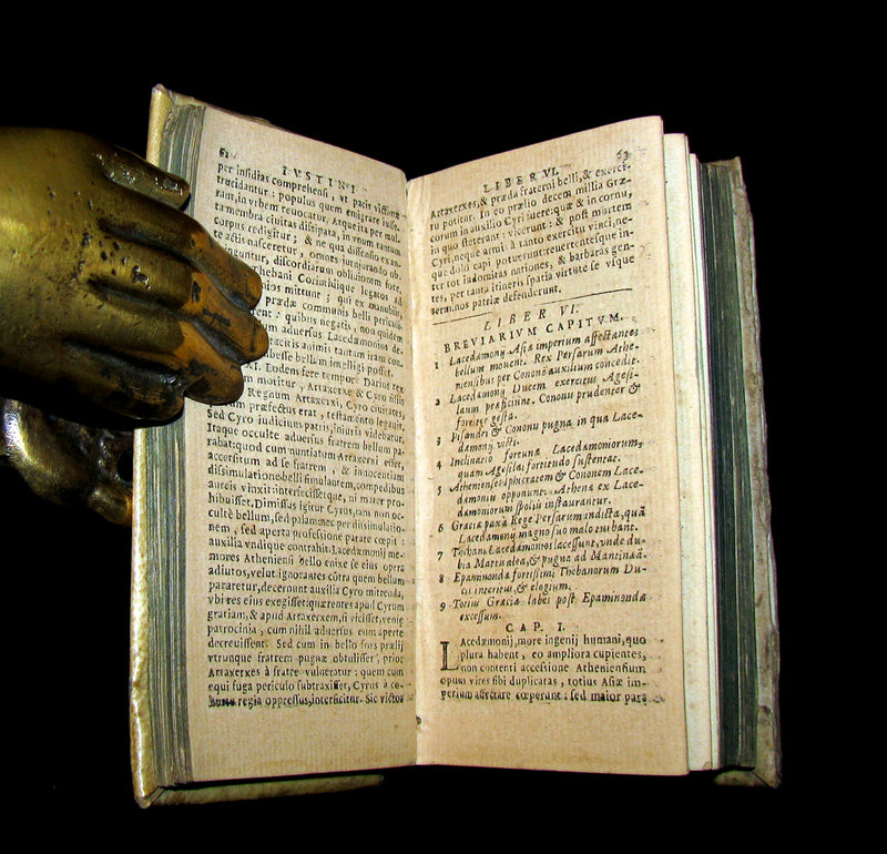 1670 Scarce Latin vellum Book - Justin's Philippic Histories - Justini Historiarum- History of the kings of Macedonia.