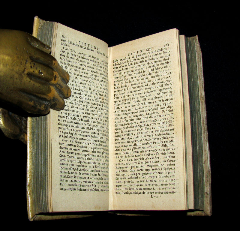 1670 Scarce Latin vellum Book - Justin's Philippic Histories - Justini Historiarum- History of the kings of Macedonia.