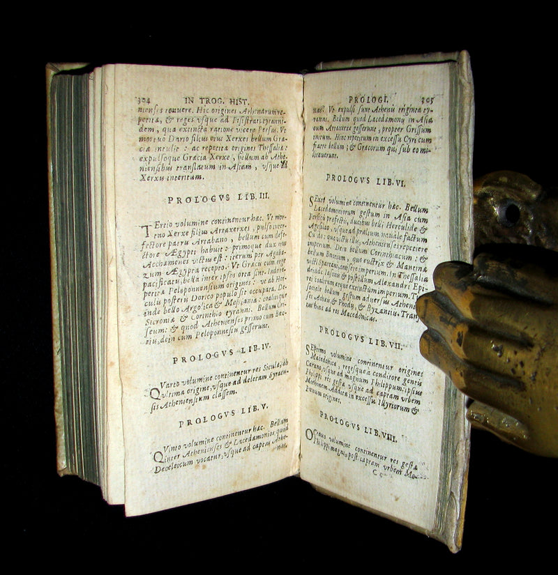 1670 Scarce Latin vellum Book - Justin's Philippic Histories - Justini Historiarum- History of the kings of Macedonia.