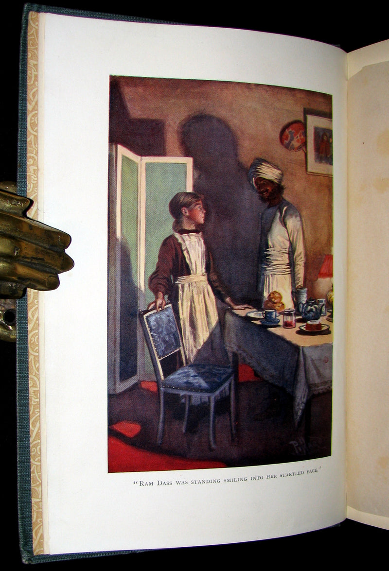 1905 Beautiful 1stED Book - A LITTLE PRINCESS by Frances Hodgson Burnett illustrated by Harold Piffard.