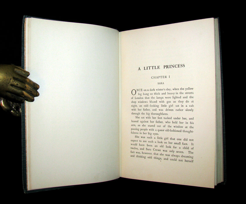 1905 Beautiful 1stED Book - A LITTLE PRINCESS by Frances Hodgson Burnett illustrated by Harold Piffard.