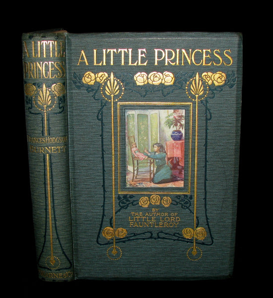 1905 Beautiful 1stED Book - A LITTLE PRINCESS by Frances Hodgson Burnett illustrated by Harold Piffard.