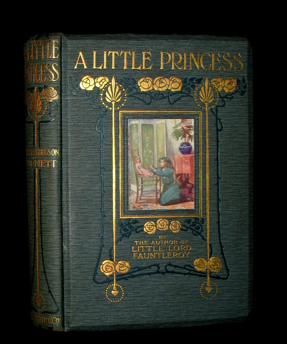 1905 Beautiful 1stED Book - A LITTLE PRINCESS by Frances Hodgson Burnett illustrated by Harold Piffard.