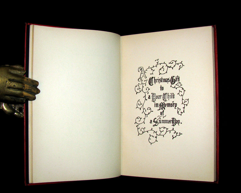 1886 Rare 1st Edition - Alice's Adventures Under Ground illustrated by Lewis Carroll.