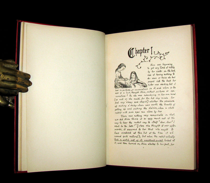 1886 Rare 1st Edition - Alice's Adventures Under Ground illustrated by Lewis Carroll.