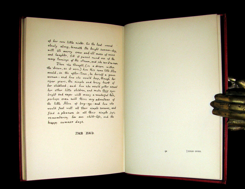 1886 Rare 1st Edition - Alice's Adventures Under Ground illustrated by Lewis Carroll.