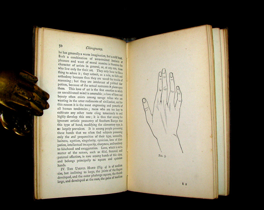 1886 Rare Book -  CHIROMANCY - The Science of Palmistry by Henry Frith. Illustrated.