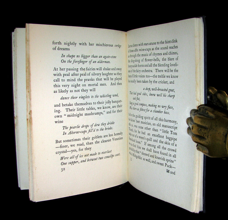 1913 Scarce Book - FAIRIES by G.M. Faulding being A Fellowship Book. 1st Edition.