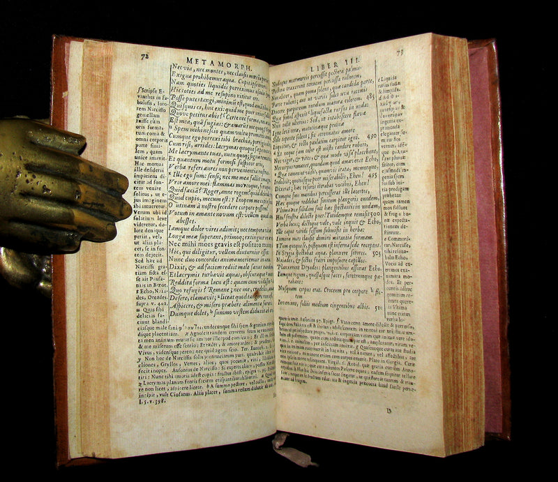 1668 Rare Latin Book - OVID's Metamorphoses - Metamorphoseon libri XV. cum notis Th. Farnabii.