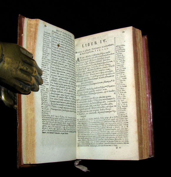 1668 Rare Latin Book - OVID's Metamorphoses - Metamorphoseon libri XV. cum notis Th. Farnabii.