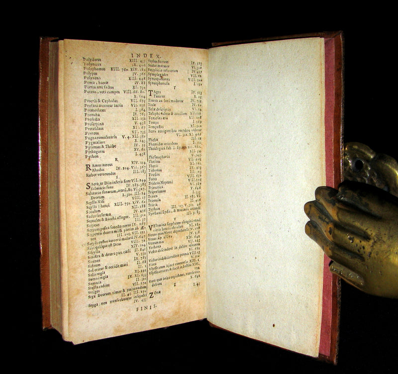 1668 Rare Latin Book - OVID's Metamorphoses - Metamorphoseon libri XV. cum notis Th. Farnabii.