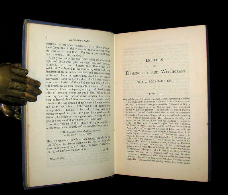 1884 Rare Edition  - Demonology & Witchcraft - WITCHES & FAIRIES by Sir Walter Scott. James B. Findlay Copy.