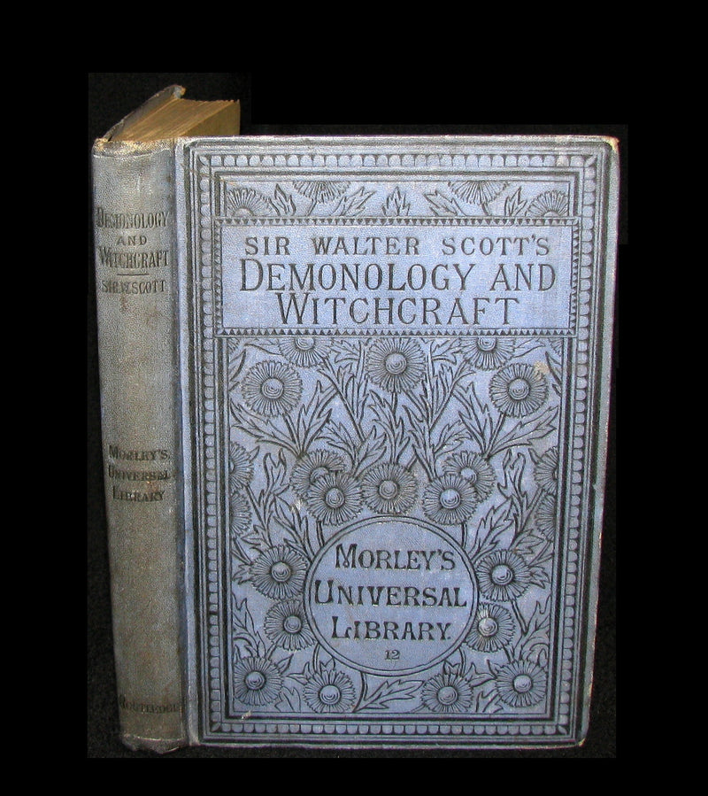 1884 Rare Edition  - Demonology & Witchcraft - WITCHES & FAIRIES by Sir Walter Scott. James B. Findlay Copy.