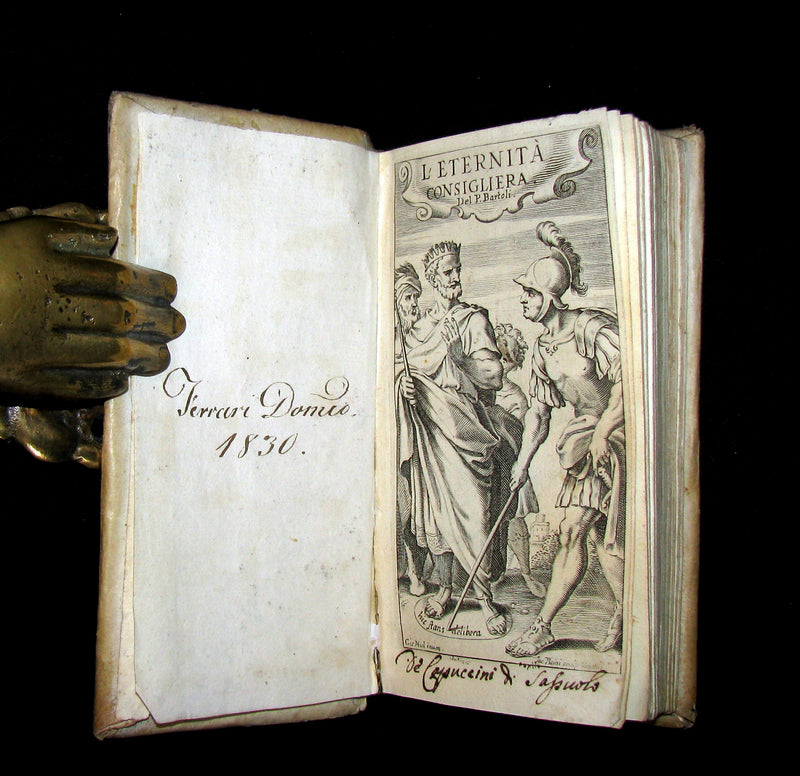 1654 Scarce Italian Vellum Book - Jesuit Daniello Bartoli - L’Eternita Consigliera (Eternity as Counselor).