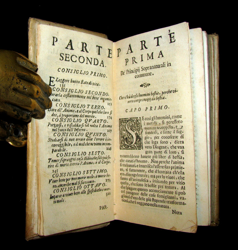 1654 Scarce Italian Vellum Book - Jesuit Daniello Bartoli - L’Eternita Consigliera (Eternity as Counselor).