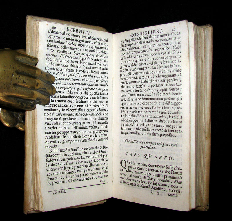 1654 Scarce Italian Vellum Book - Jesuit Daniello Bartoli - L’Eternita Consigliera (Eternity as Counselor).