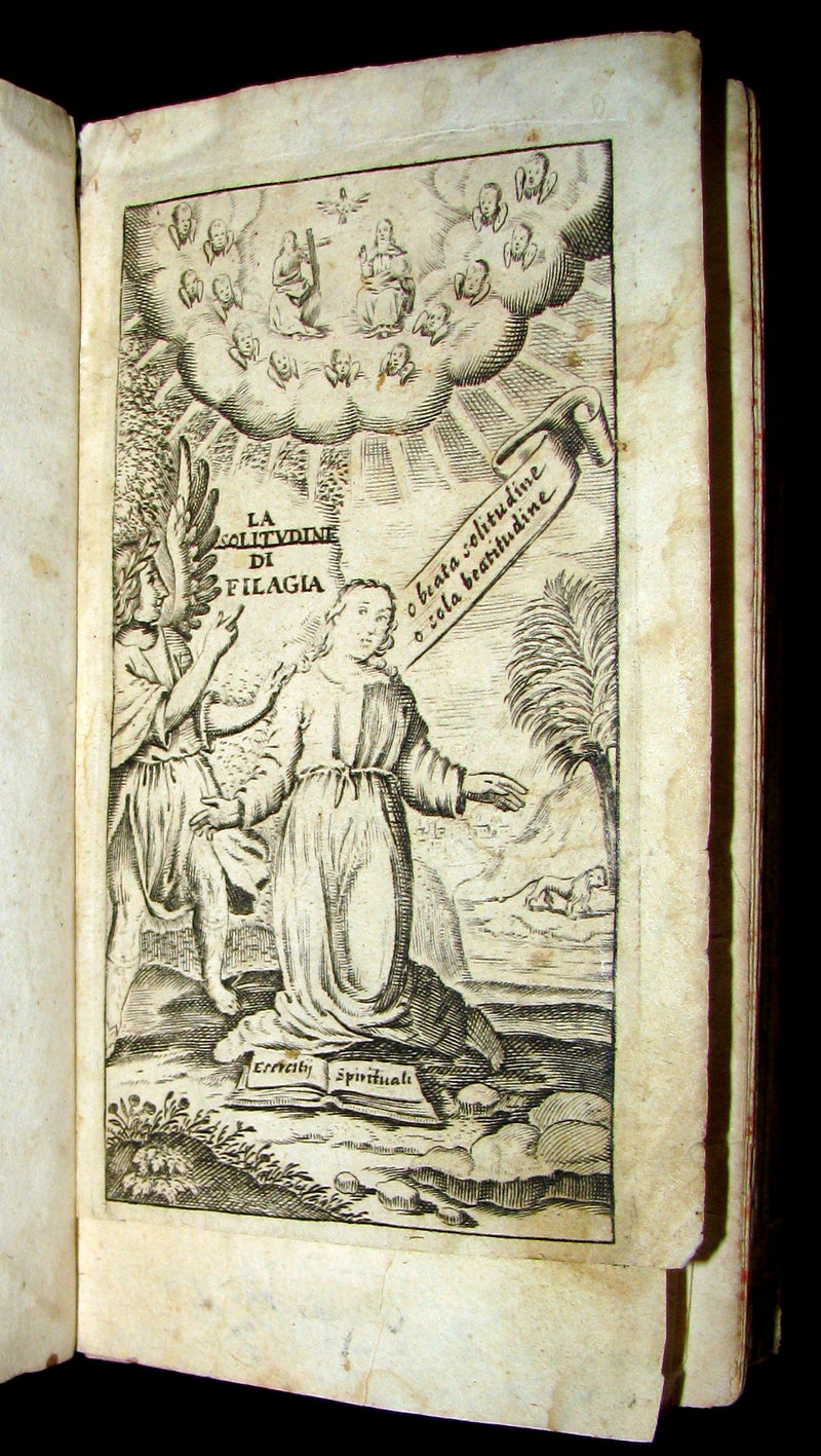 1678 Scarce Italian Vellum Book - Jesuit Paolo De Barry - Solitudine di Filagia - Solitude of Philagie.