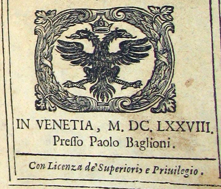 1678 Scarce Italian Vellum Book - Jesuit Paolo De Barry - Solitudine di Filagia - Solitude of Philagie.