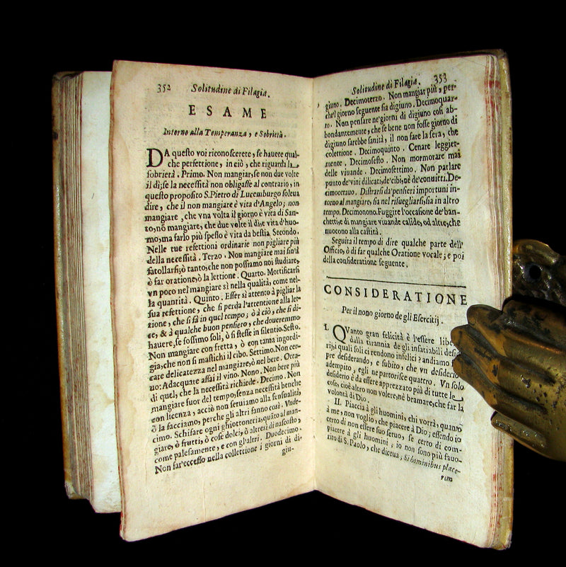 1678 Scarce Italian Vellum Book - Jesuit Paolo De Barry - Solitudine di Filagia - Solitude of Philagie.