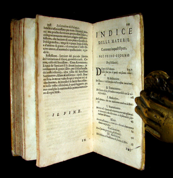 1678 Scarce Italian Vellum Book - Jesuit Paolo De Barry - Solitudine di Filagia - Solitude of Philagie.
