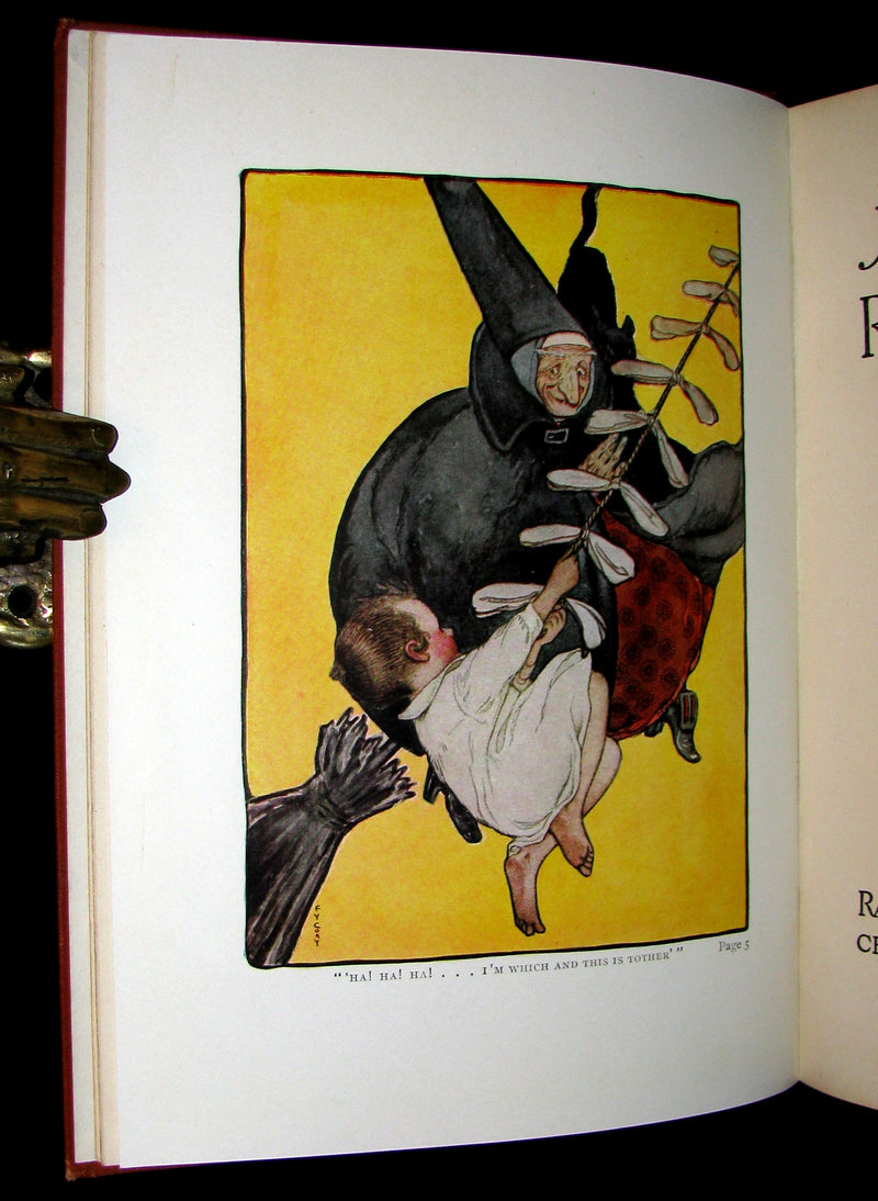 1911 Rare First Edition - JACKIEBOY in RAINBOWLAND illustrated by Fanny Young Cory.