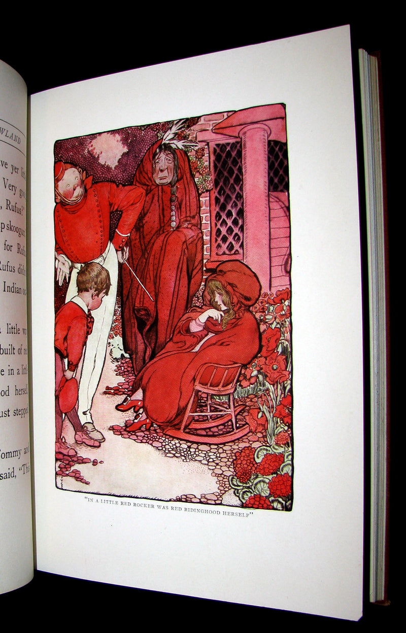 1911 Rare First Edition - JACKIEBOY in RAINBOWLAND illustrated by Fanny Young Cory.