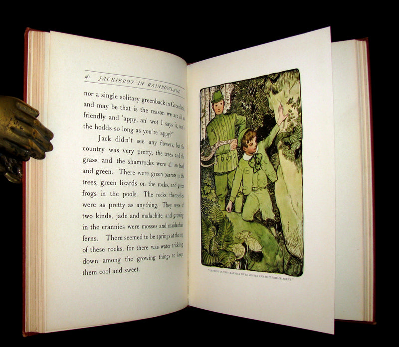 1911 Rare First Edition - JACKIEBOY in RAINBOWLAND illustrated by Fanny Young Cory.