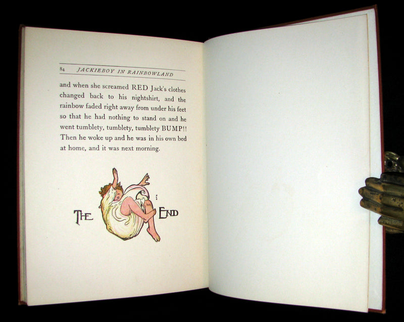1911 Rare First Edition - JACKIEBOY in RAINBOWLAND illustrated by Fanny Young Cory.
