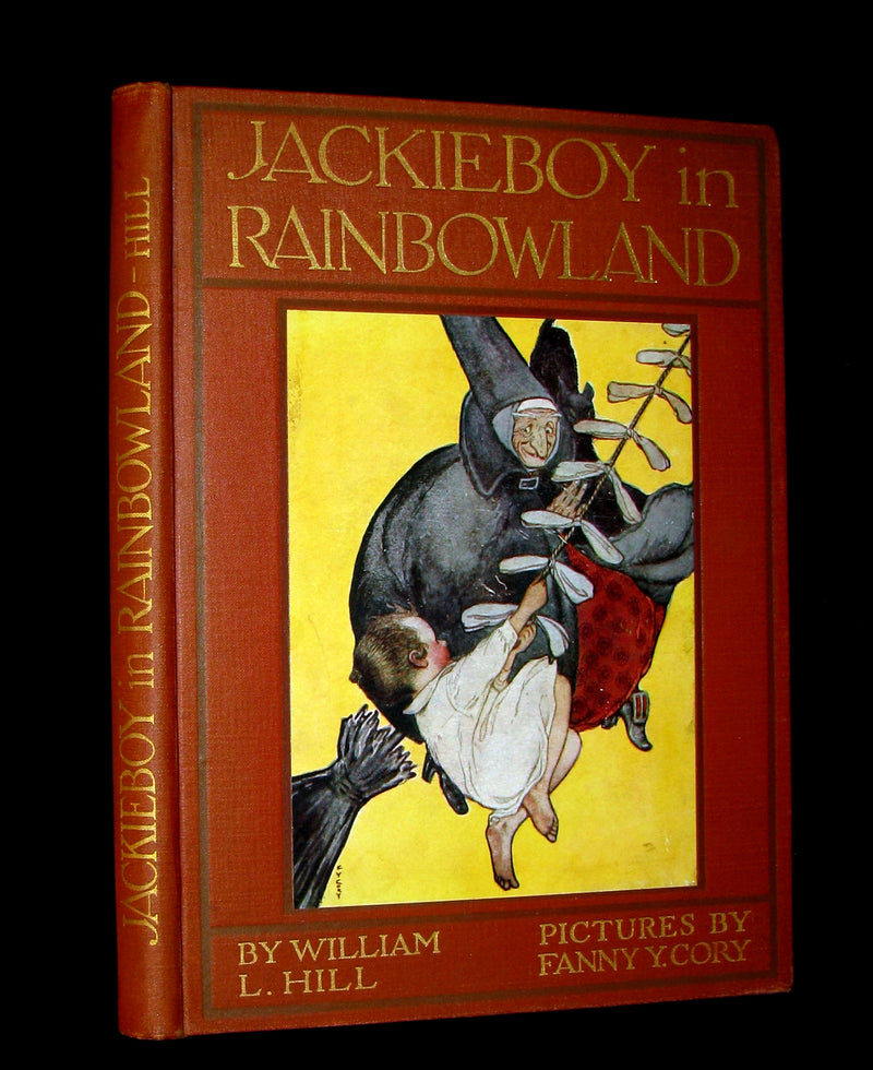 1911 Rare First Edition - JACKIEBOY in RAINBOWLAND illustrated by Fanny Young Cory.