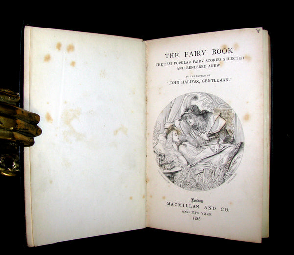 1886 Rare Victorian Book - The FAIRY BOOK by Dinah Craik. Beauty and the Beast, Snow-White, The Frog Prince, etc.