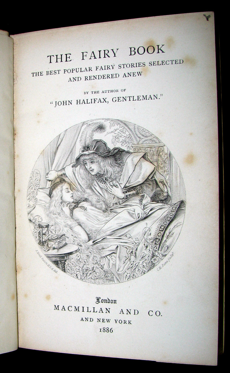 1886 Rare Victorian Book - The FAIRY BOOK by Dinah Craik. Beauty and the Beast, Snow-White, The Frog Prince, etc.