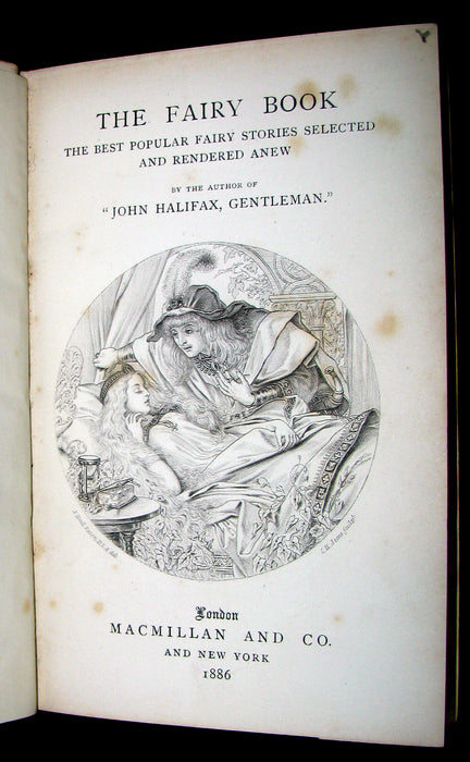 1886 Rare Victorian Book - The FAIRY BOOK by Dinah Craik. Beauty and the Beast, Snow-White, The Frog Prince, etc.