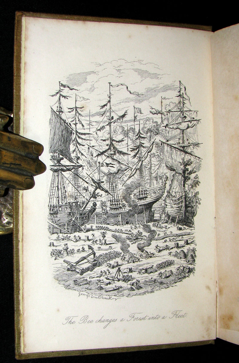 1847 1stED - The Good Genius that Turned Everything into Gold; A Fairy Tale illustrated by Cruikshank.