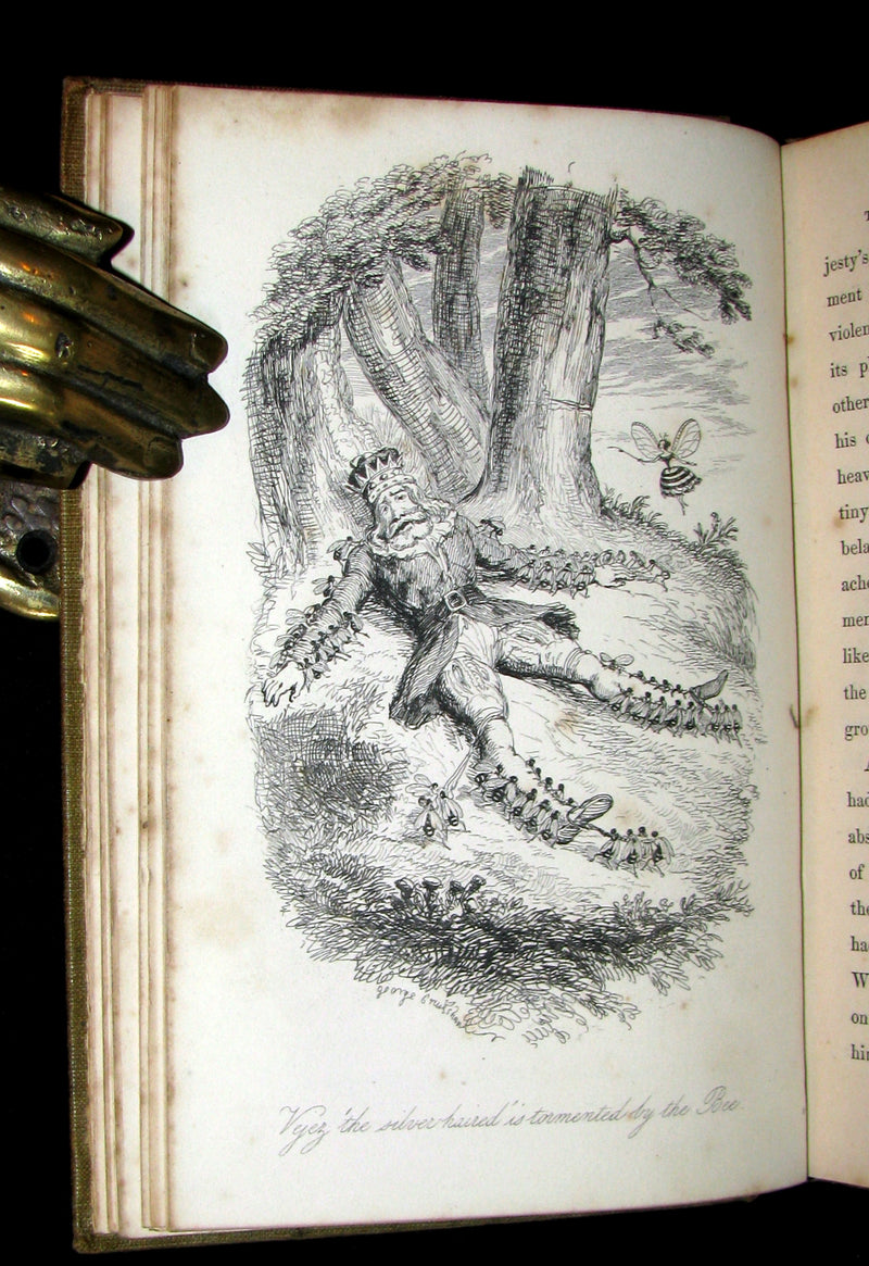 1847 1stED - The Good Genius that Turned Everything into Gold; A Fairy Tale illustrated by Cruikshank.
