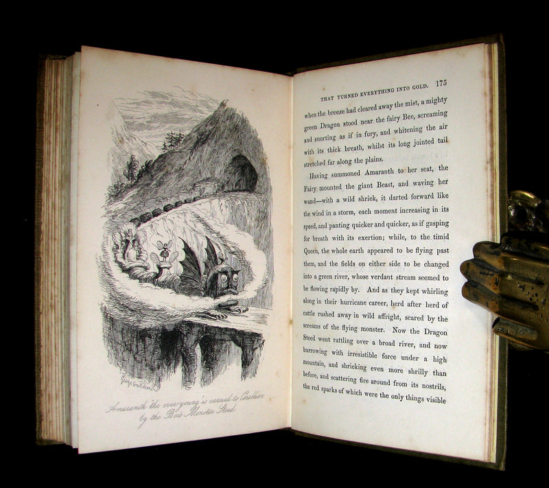 1847 1stED - The Good Genius that Turned Everything into Gold; A Fairy Tale illustrated by Cruikshank.