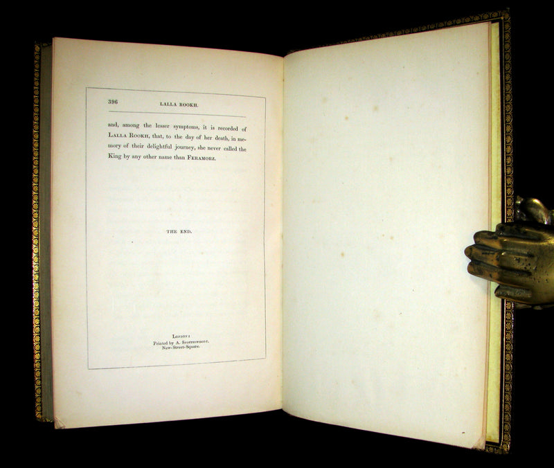 1842 Rare Book - Exquisite binding - Lalla Rookh an Oriental Romance illustrated.