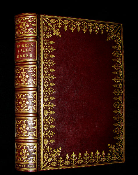 1842 Rare Book - Exquisite binding - Lalla Rookh an Oriental Romance illustrated.