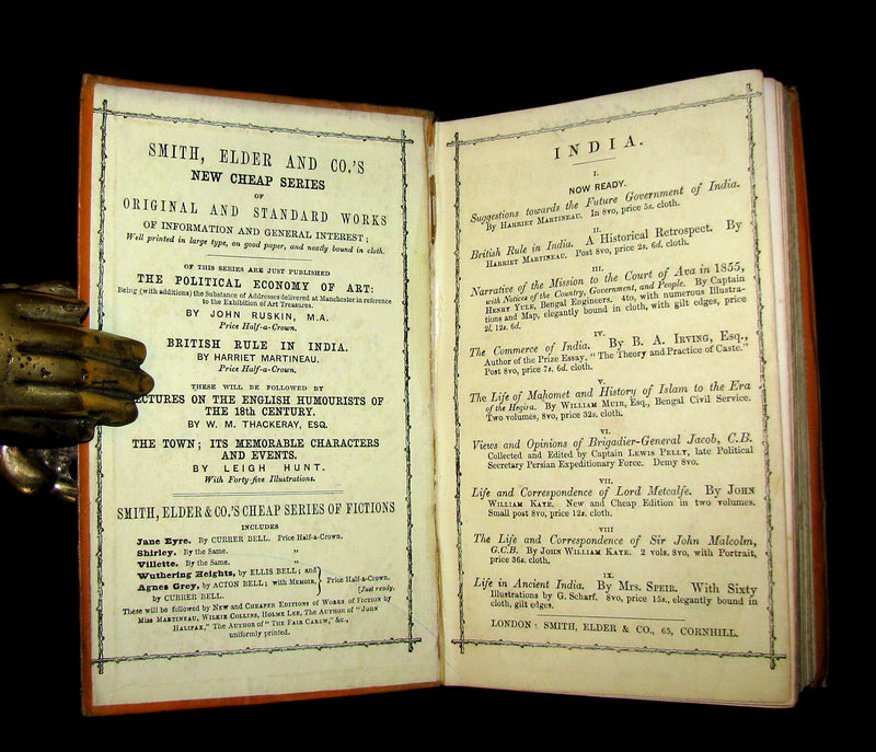 1858 Rare Early Edition - WUTHERING HEIGHTS by Ellis Bell; And Agnes Grey by Acton Bell; With a Preface and Memoir of both Authors by Currer Bell.