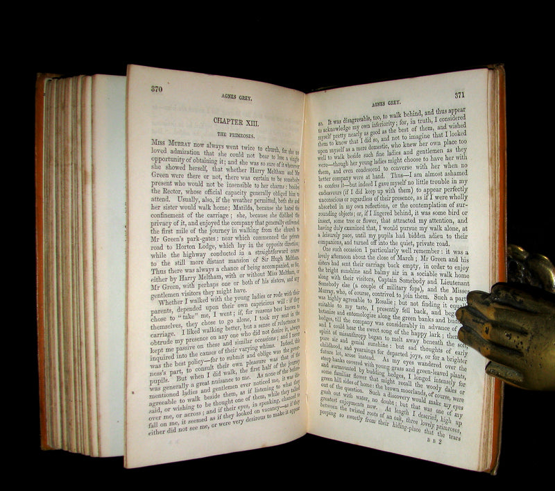 1858 Rare Early Edition - WUTHERING HEIGHTS by Ellis Bell; And Agnes Grey by Acton Bell; With a Preface and Memoir of both Authors by Currer Bell.