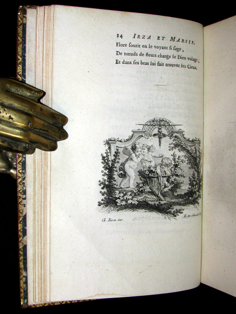 1770 Scarce French Book - Musketeer Dorat's TALES and Poems illustrated by Eisen.