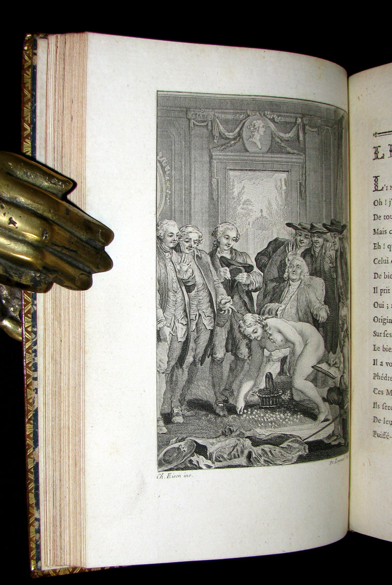 1770 Scarce French Book - Musketeer Dorat's TALES and Poems illustrated by Eisen.