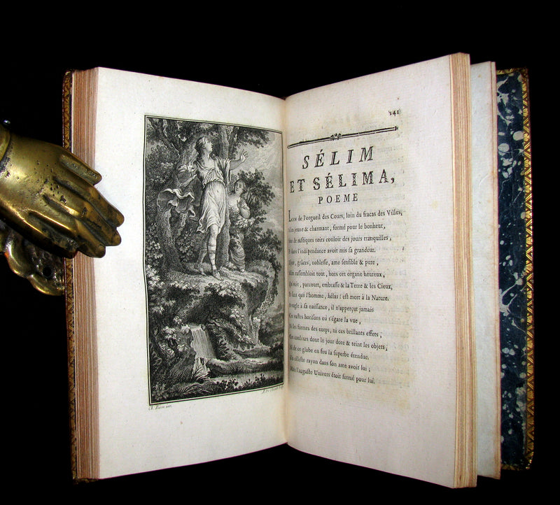 1770 Scarce French Book - Musketeer Dorat's TALES and Poems illustrated by Eisen.