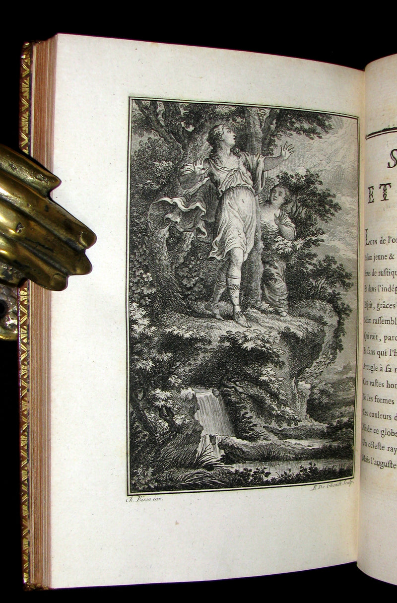 1770 Scarce French Book - Musketeer Dorat's TALES and Poems illustrated by Eisen.