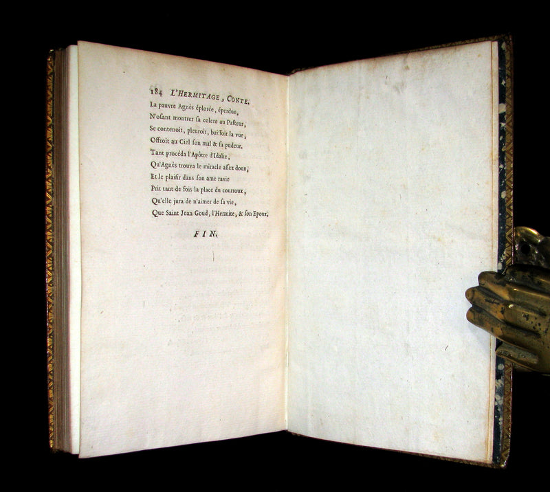 1770 Scarce French Book - Musketeer Dorat's TALES and Poems illustrated by Eisen.